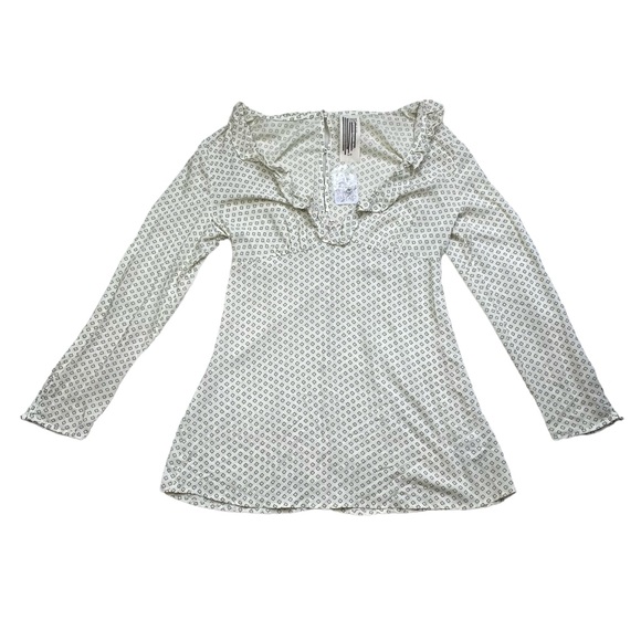 NWT Free People Deep V neck Cream Tunic Blouse/Mini Dress - Picture 14 of 15